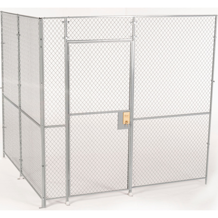 FORDLOGAN BY SPACEGUARD 2 Wall, Wire Partition Cage, 12 X 12, 8Ft High, No Top FL2H121208